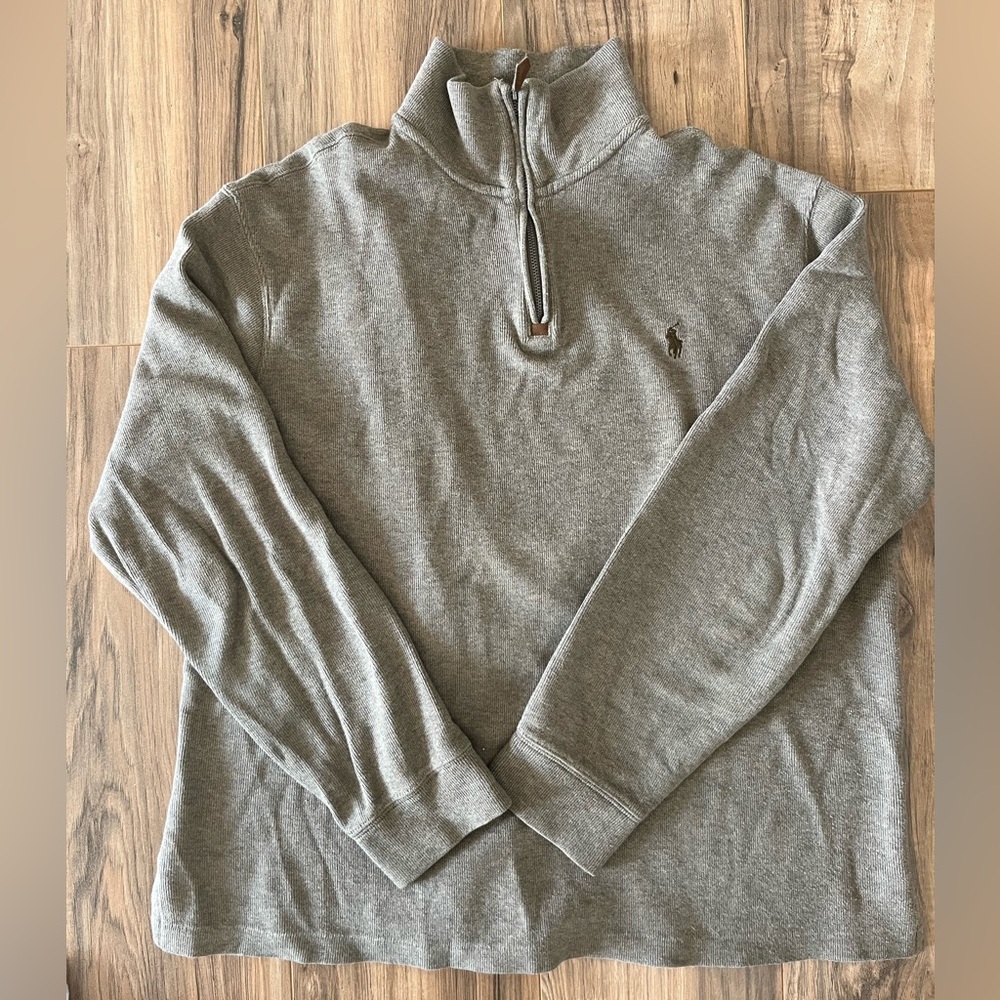 Mens Ralph Lauren quarter zip pull over. Size Large